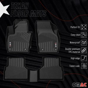 Audi Q3 Floor Mats - Front + Rear - Omac - Texan - '13-'18